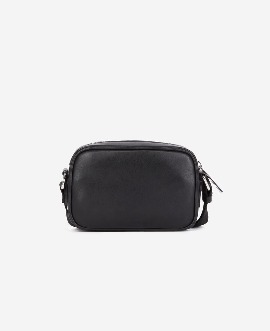 The Kooples HOMME BLACK sac messenger small en cuir noir