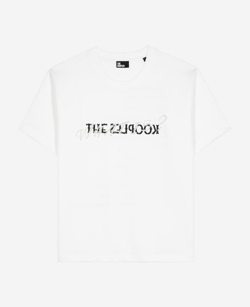 The Kooples FEMME WHITE t-shirt what is avec perles blanc