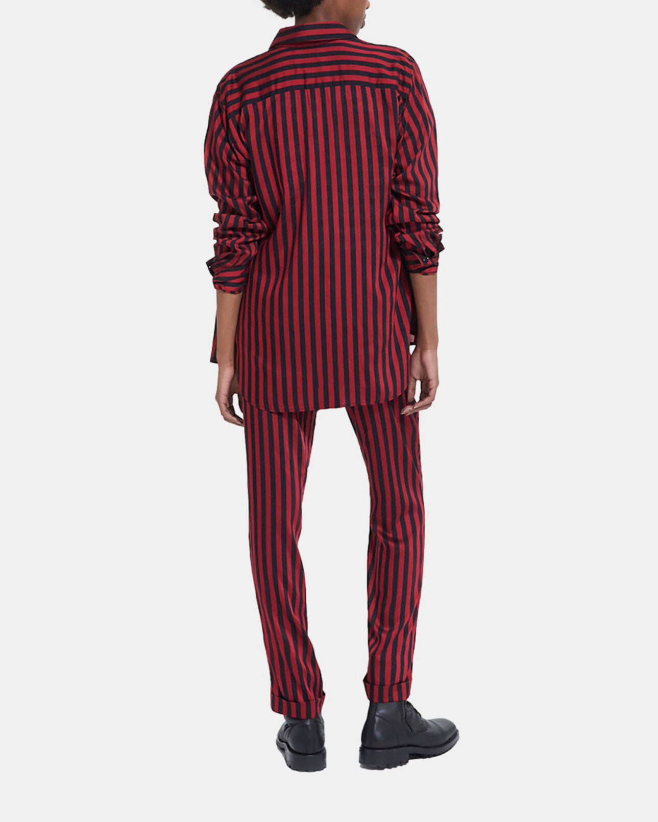 The Kooples WOMEN ROUGE NOIR striped shirt