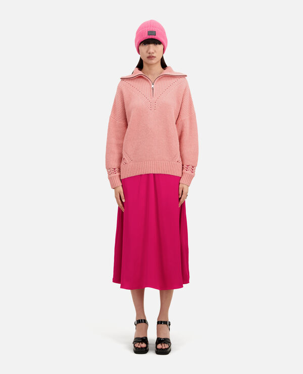 pink wool blend sweater