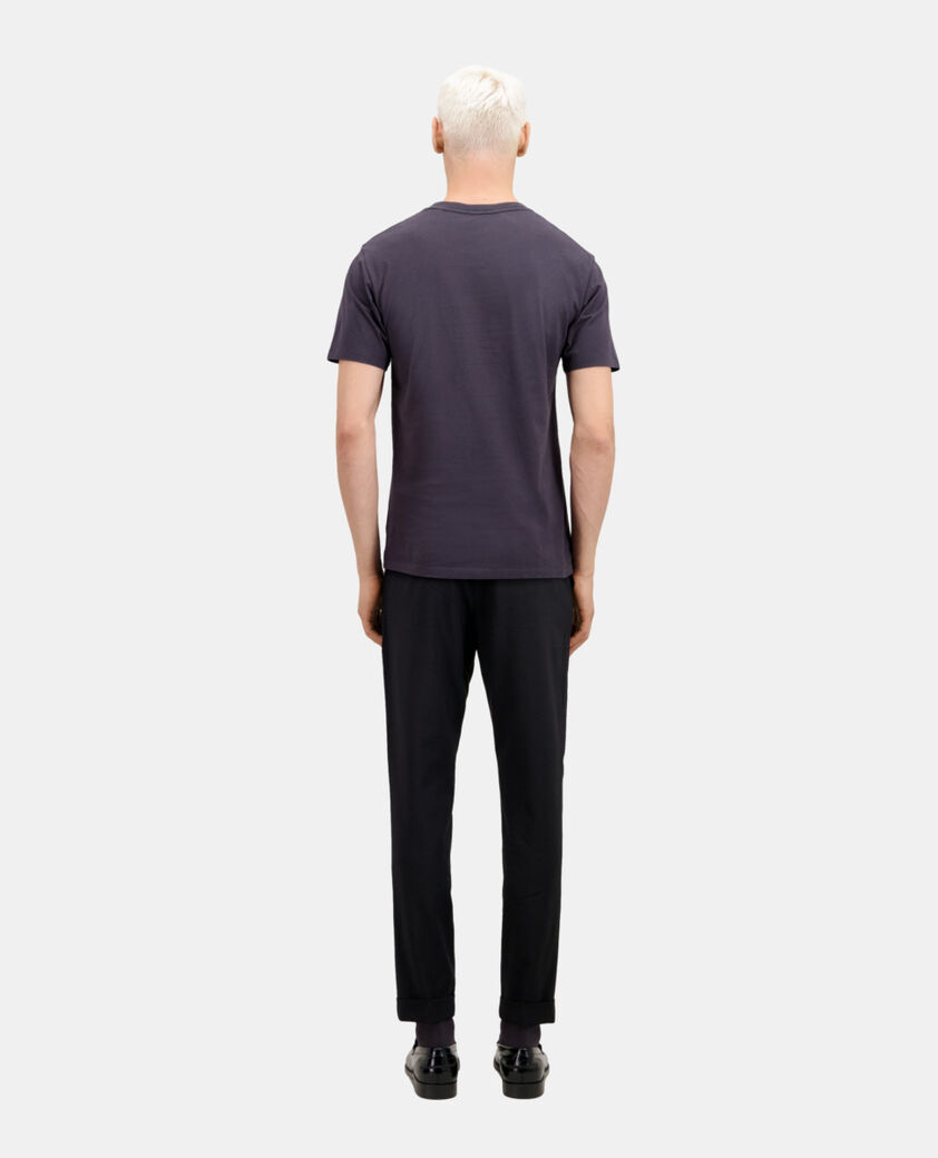 The Kooples MEN CARBONE carbon grey t-shirt with rock eagle serigraphy