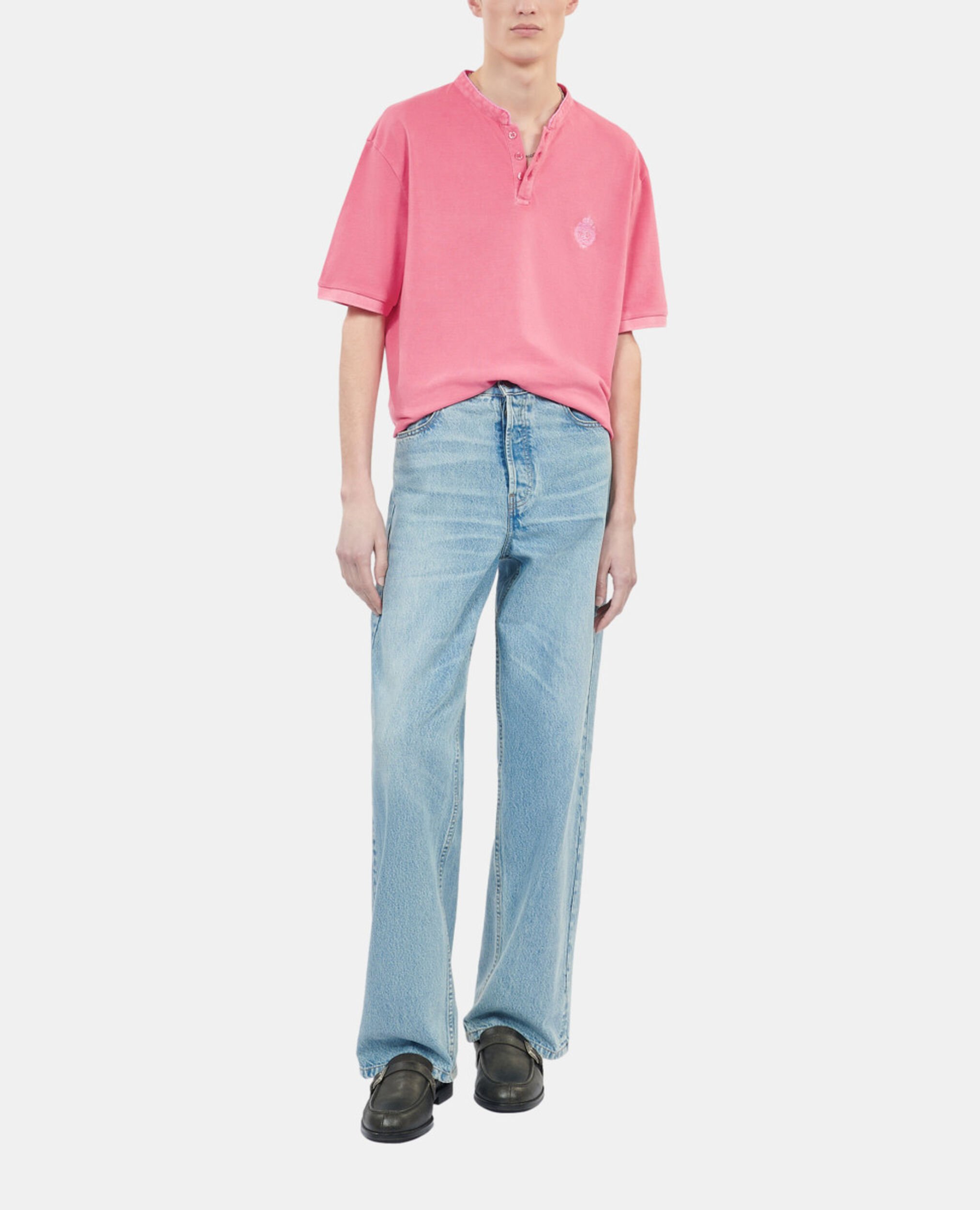 Polo en coton piqué rose, SWEET PINK, hi-res image number null