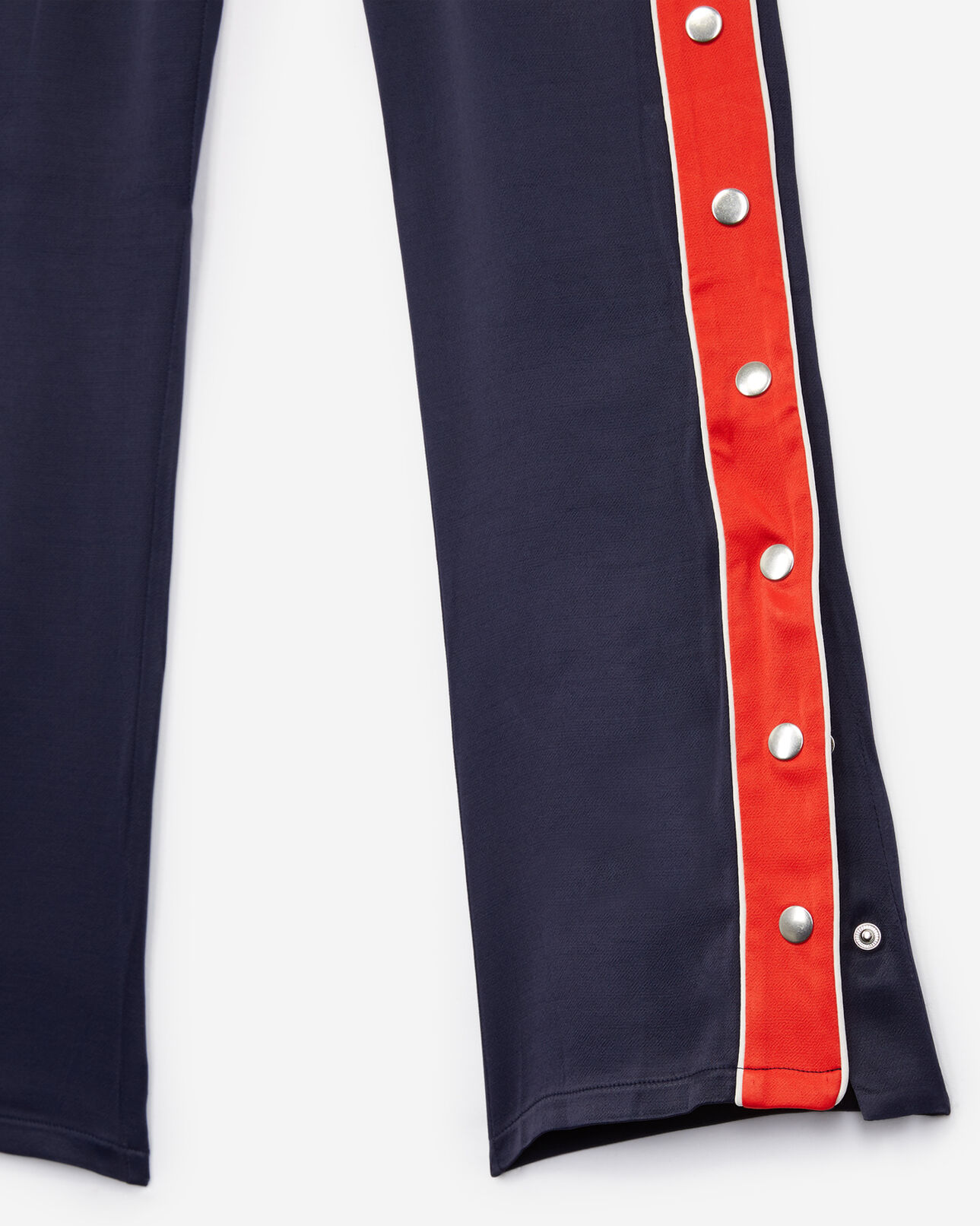 The Kooples FEMME NAVY pantalon ample bleu marine viscose