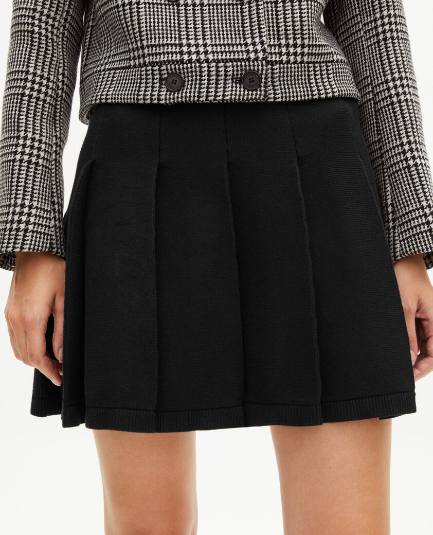 The Kooples WOMEN NAVY short black mesh skirt