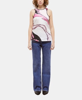The Kooples WOMEN WHITE PINK printed top
