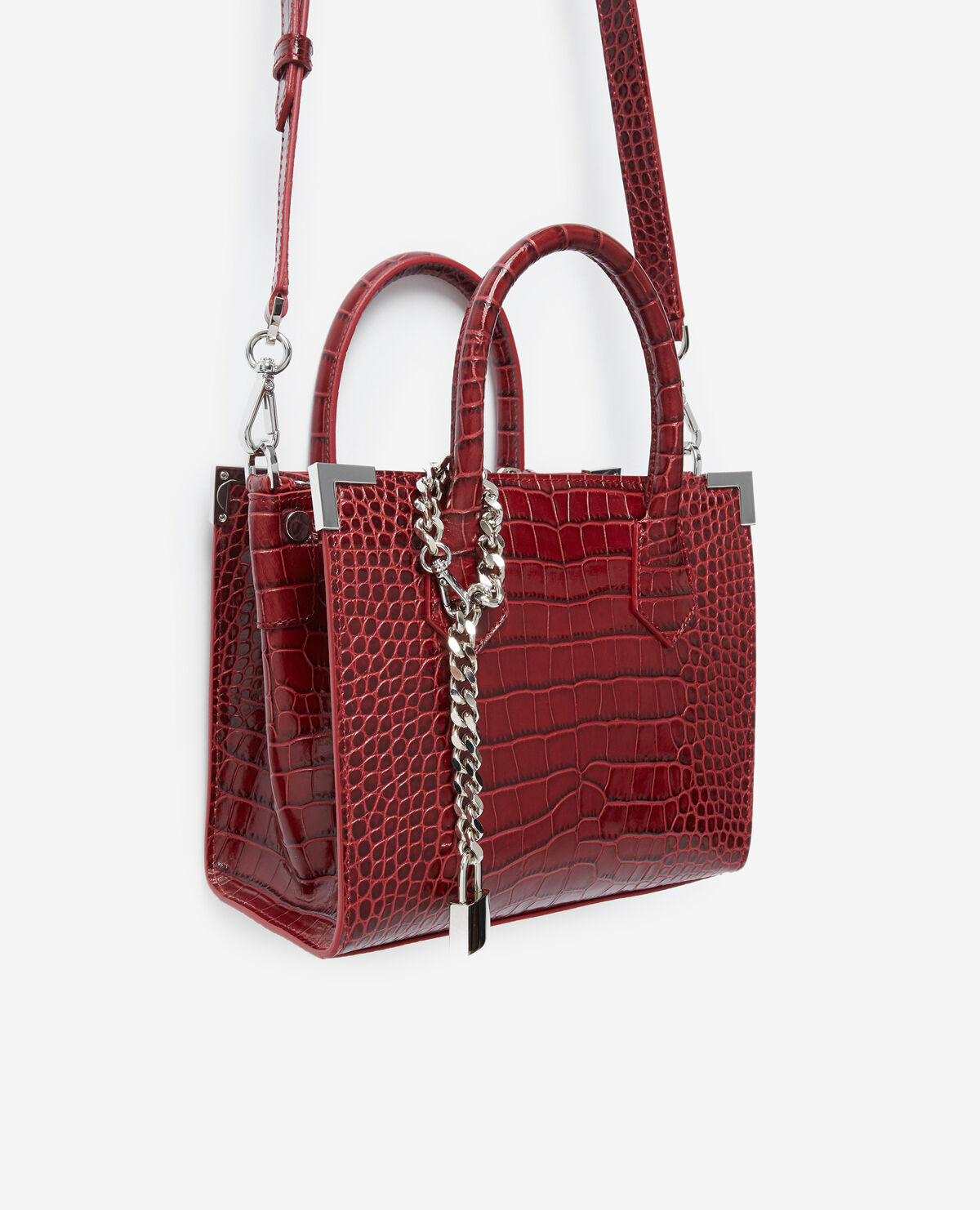Medium burgundy Ming bag The Kooples US