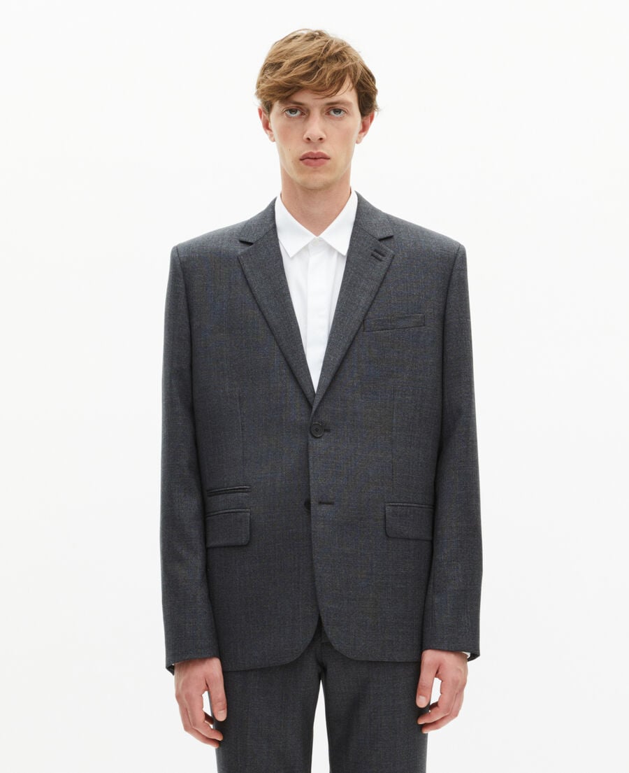 The Kooples HOMME GREY veste de costume en laine grise