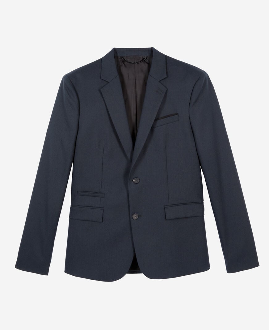 The Kooples HOMME BLUE PETROL veste de costume en laine doite bleue