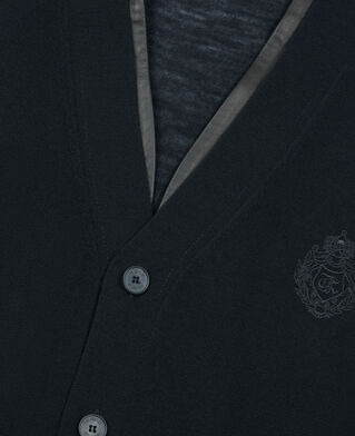 The Kooples H BLACK black merino wool cardigan 