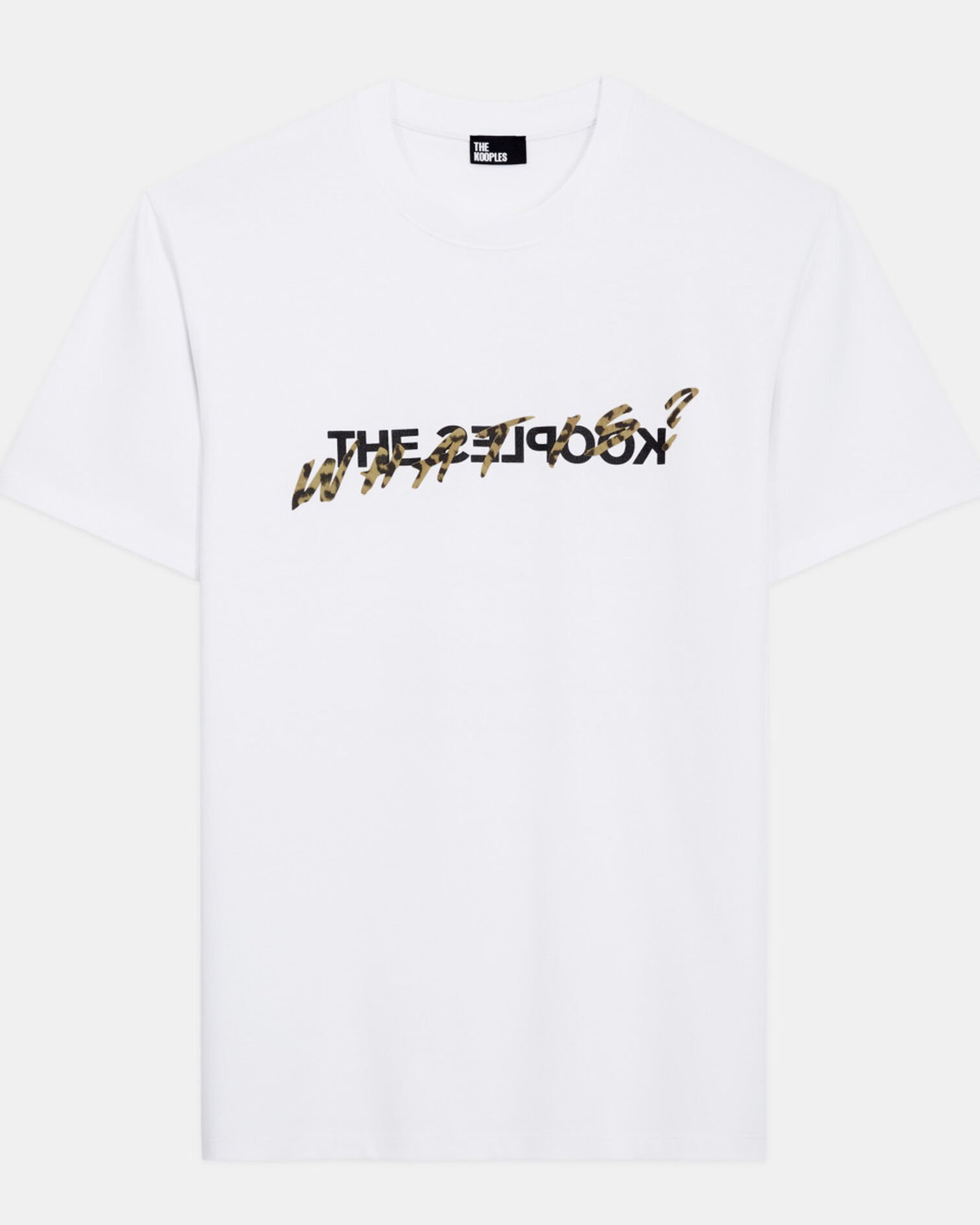 T-shirt what is blanc et léopard, SNOW WHITE, hi-res image number null