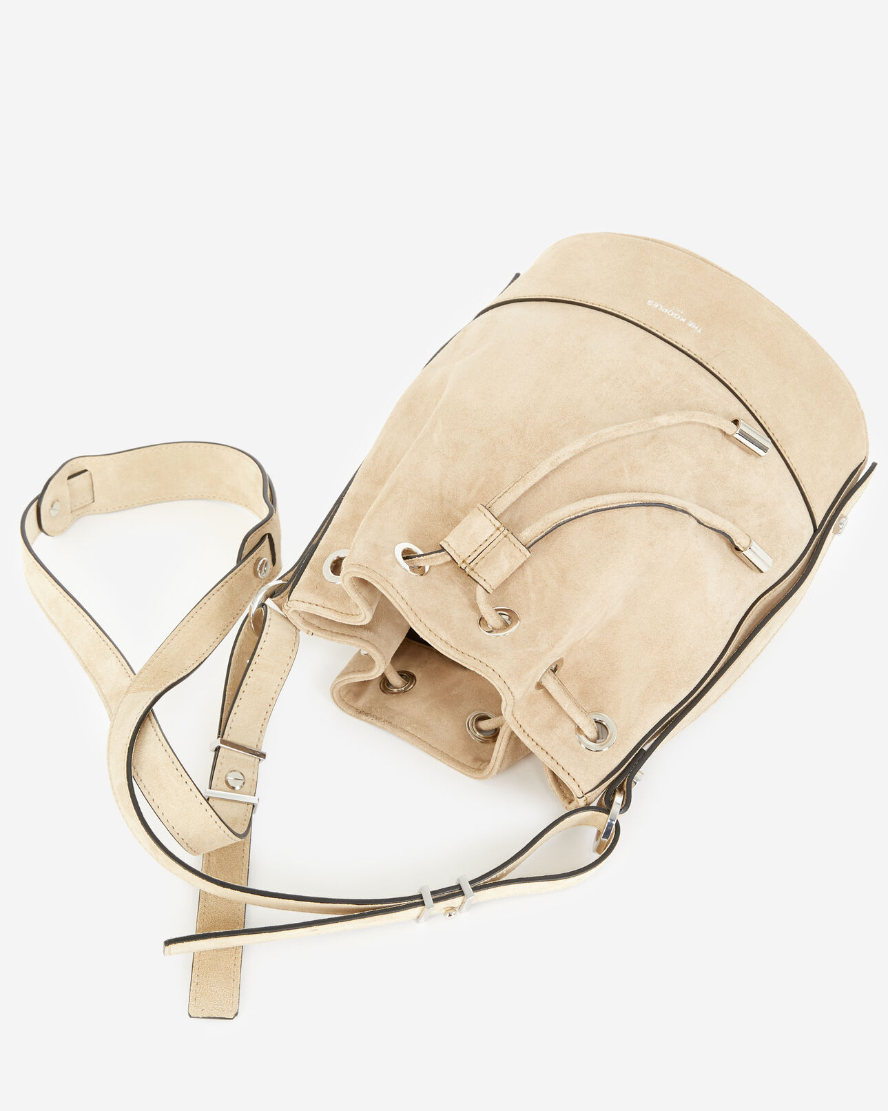The Kooples DAMEN BEIGE tasche medium tina leder beige