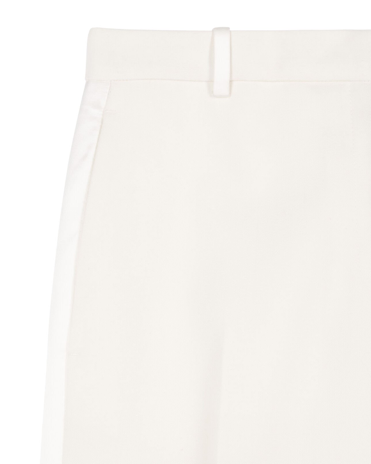 The Kooples WOMEN ECRU ecru wide-leg tuxedo pants