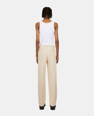 The Kooples HOMME BEIGE pantalon droit avec pinces beige