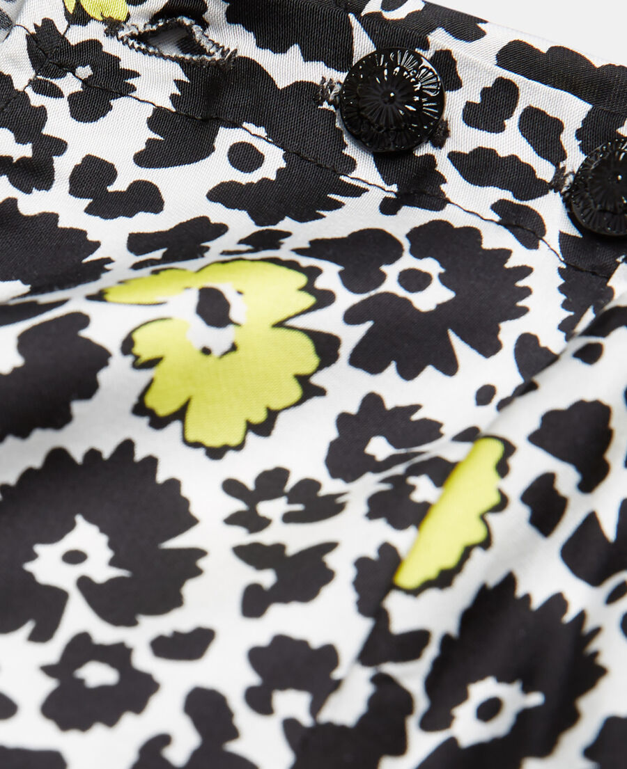 The Kooples WOMEN ECRU / YELLOW short floral dress