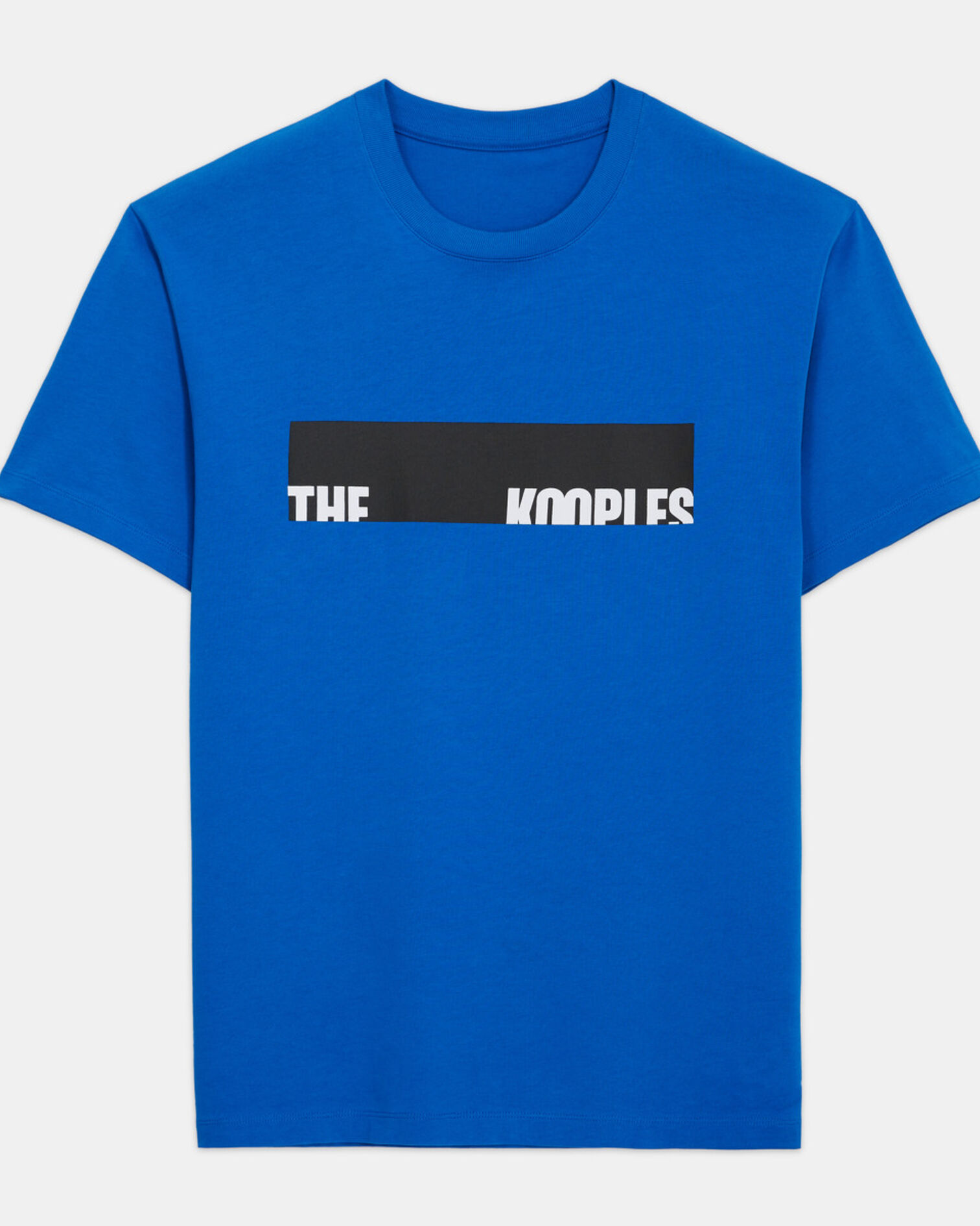 Blue screen print T-shirt, INK BLUE, hi-res image number null