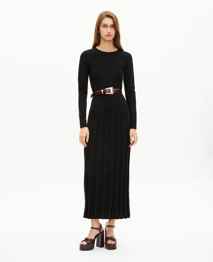 The Kooples FEMME BORDEAUX ceinture en cuir bordeaux