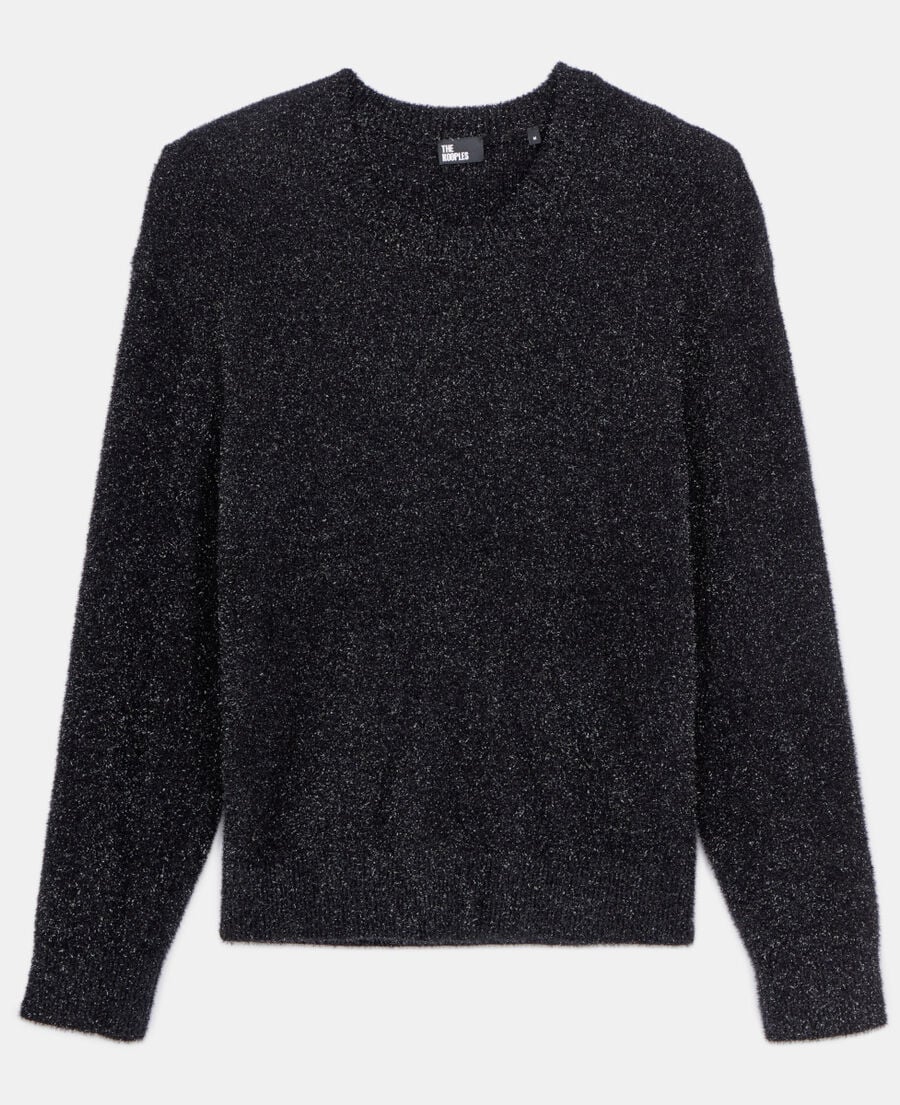 The Kooples HOMME BLACK pull paillet&eacute; noir