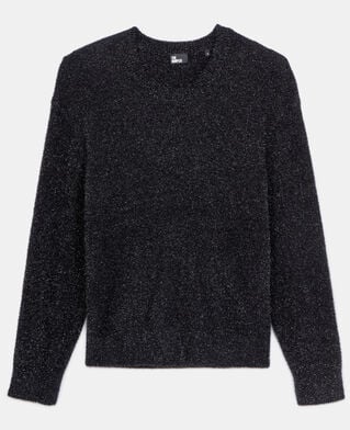 The Kooples HOMME BLACK pull paillet&eacute; noir