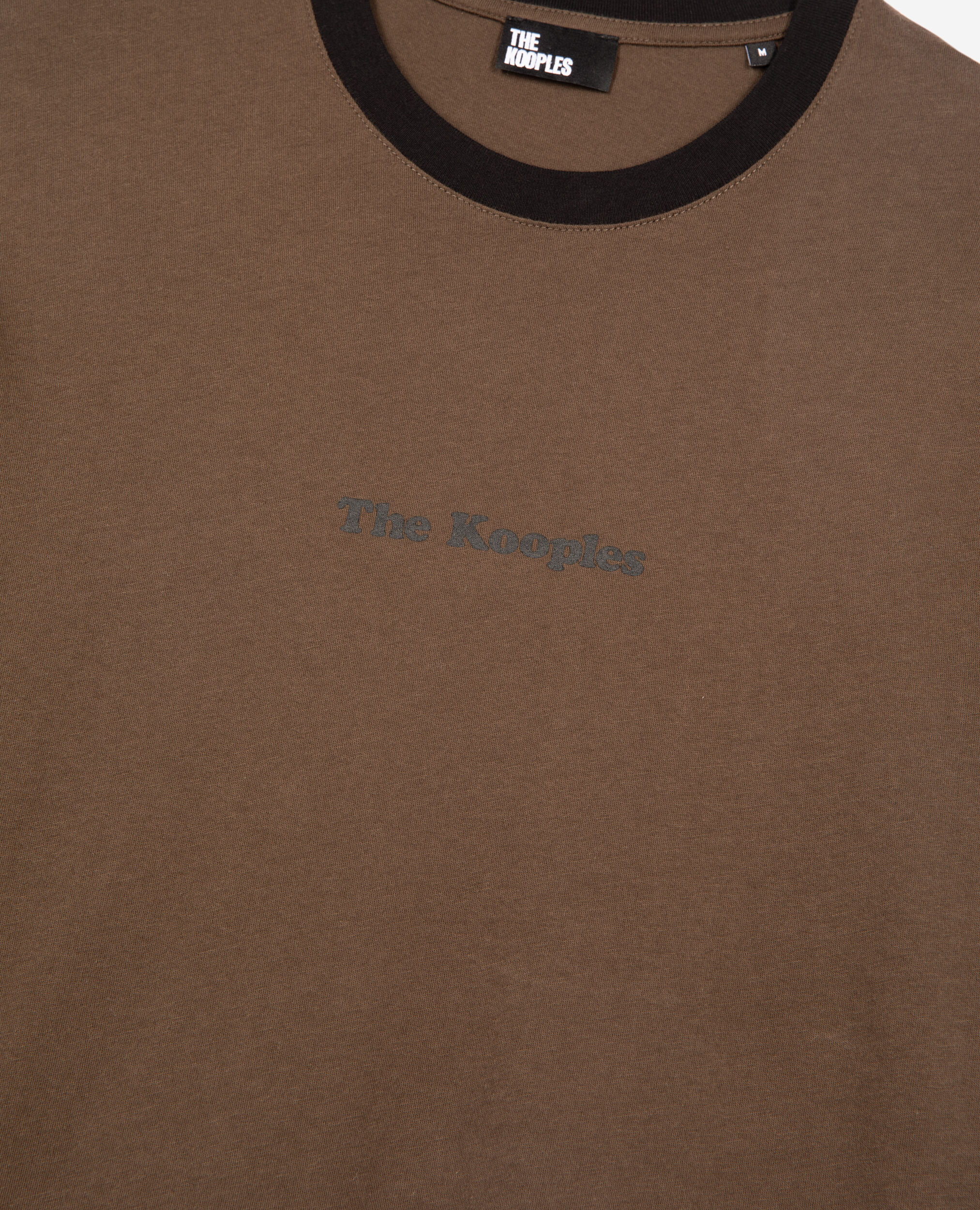 T-shirt à sérigraphie marron, DARK BROWN, hi-res image number null
