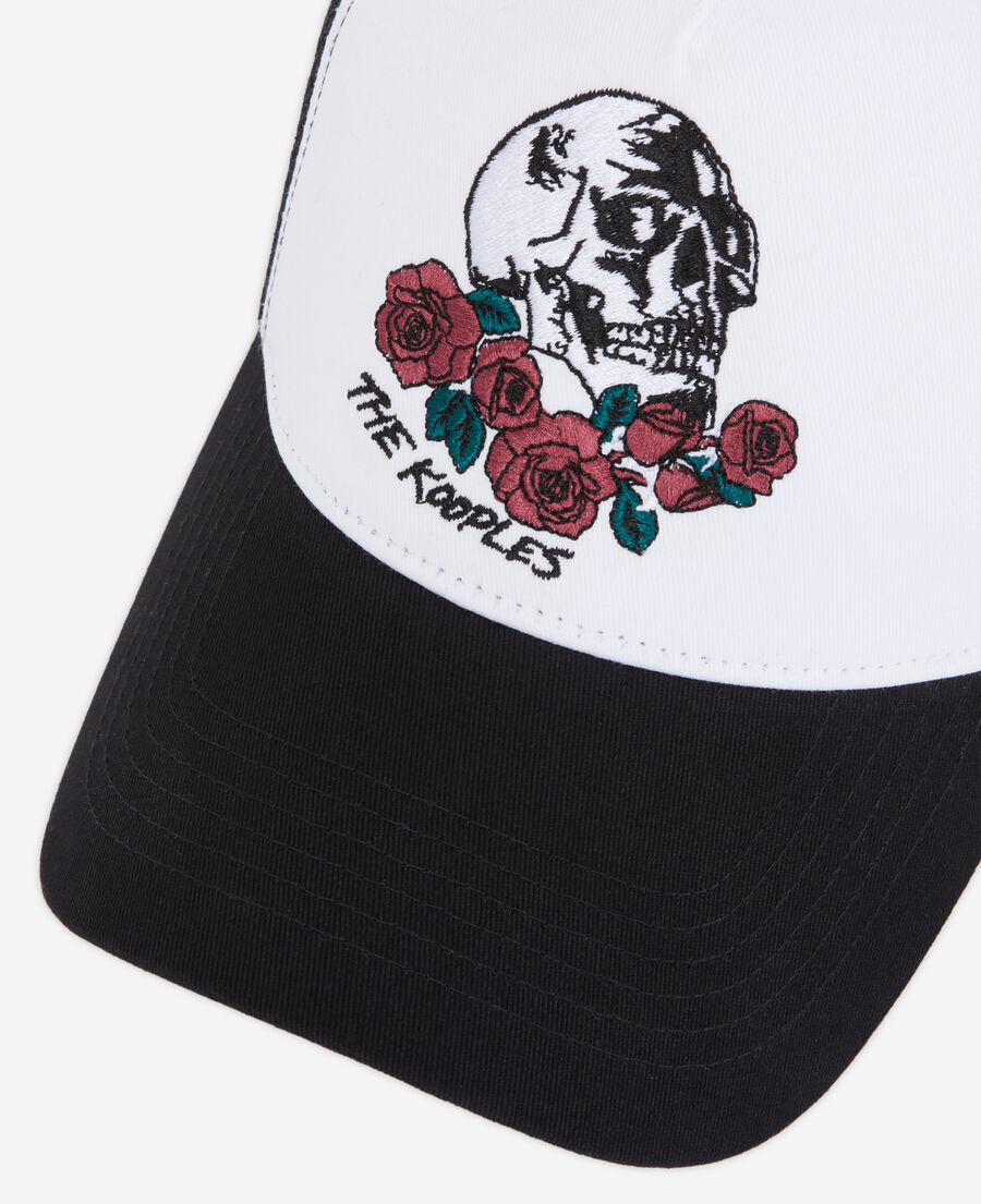 casquette bicolore vintage skull
