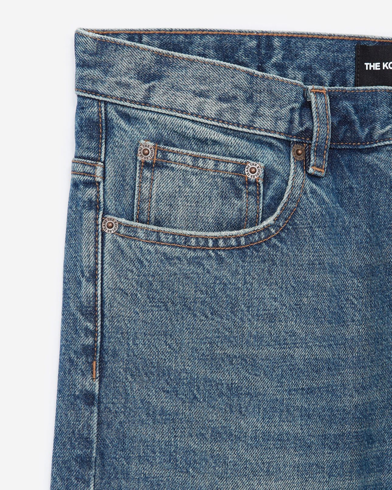 The Kooples HERREN BLUE VINTAGE jeans dunkelblau destroyed-details