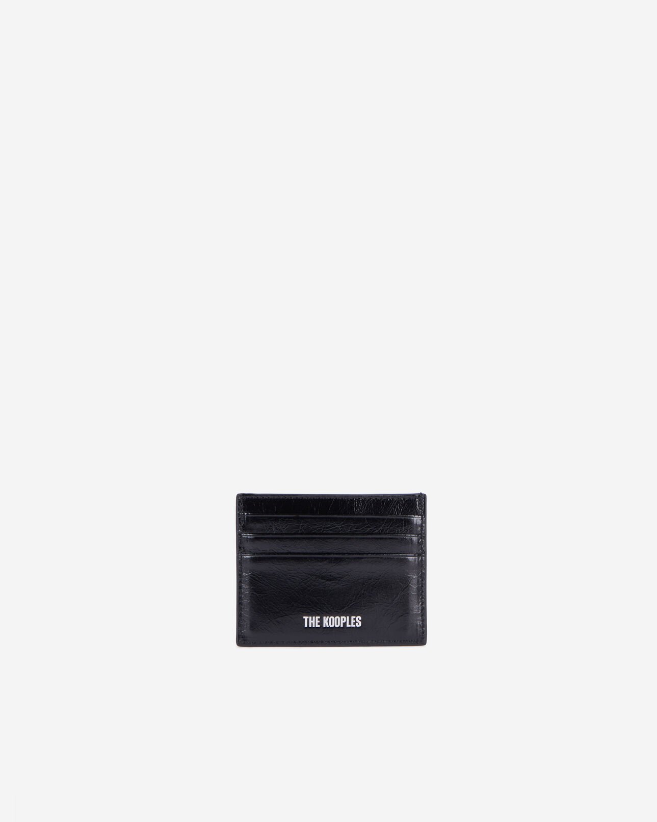 The Kooples DAMEN BLACK amelia kartenhalter aus schwarzem leder