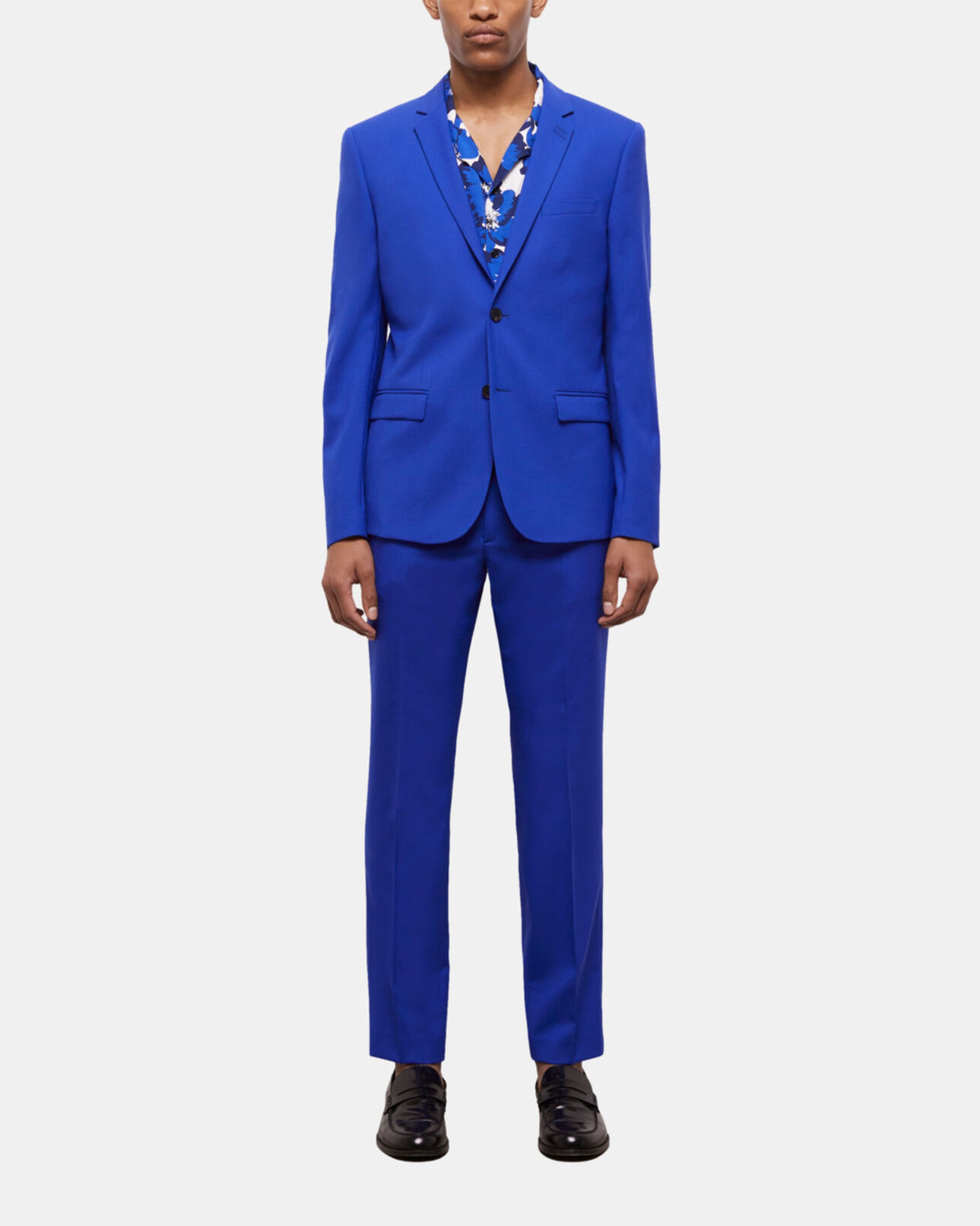 The Kooples HOMME BLUE BRUT veste de costume bleue