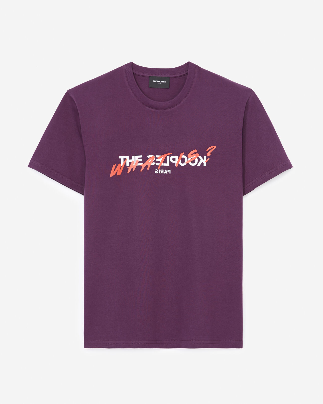 The Kooples HOMBRE PURPLE camiseta de algodón púrpura qué es