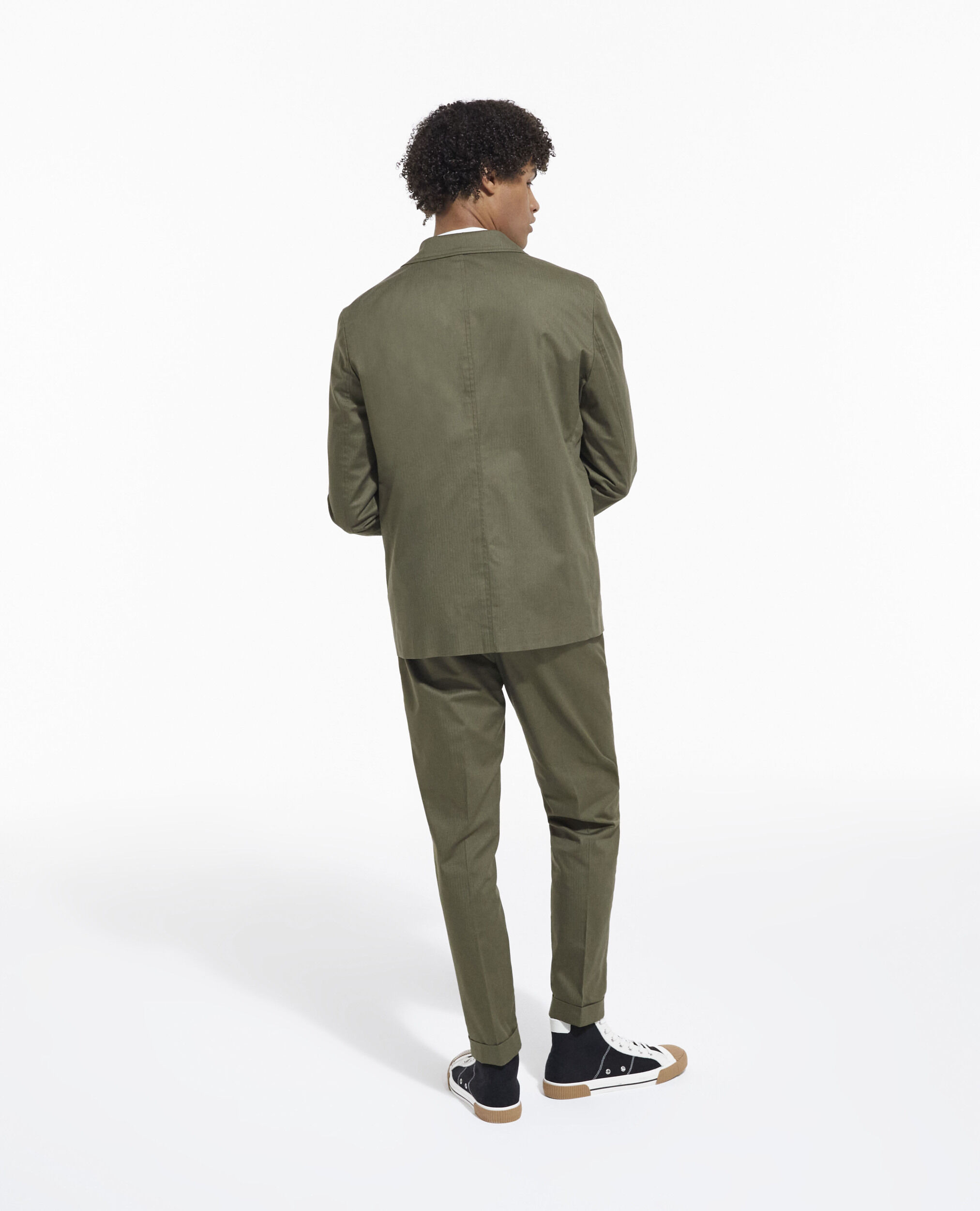Veste sales fluide kaki