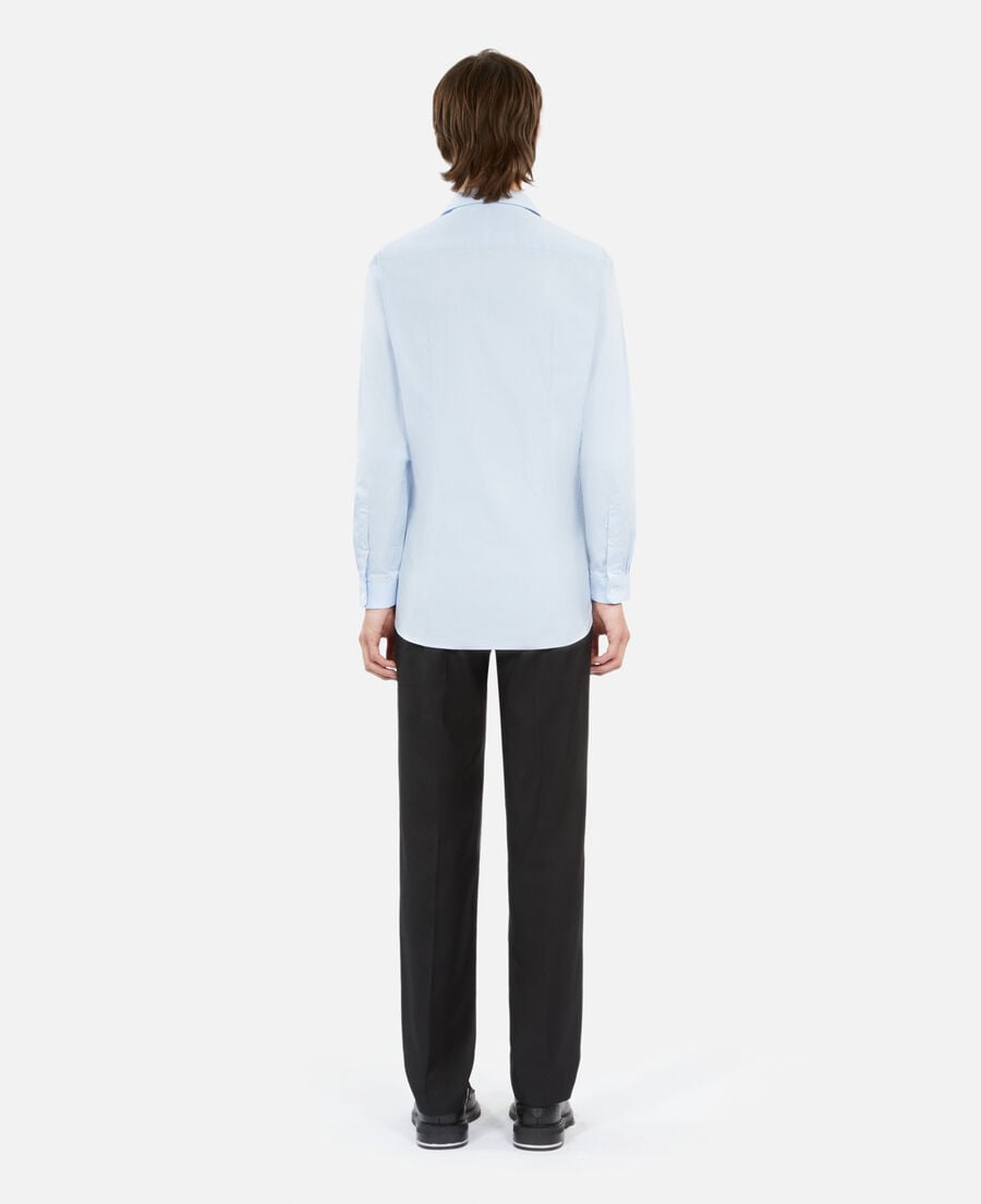 The Kooples HOMME BLUE SKY chemise formelle en popeline bleu ciel