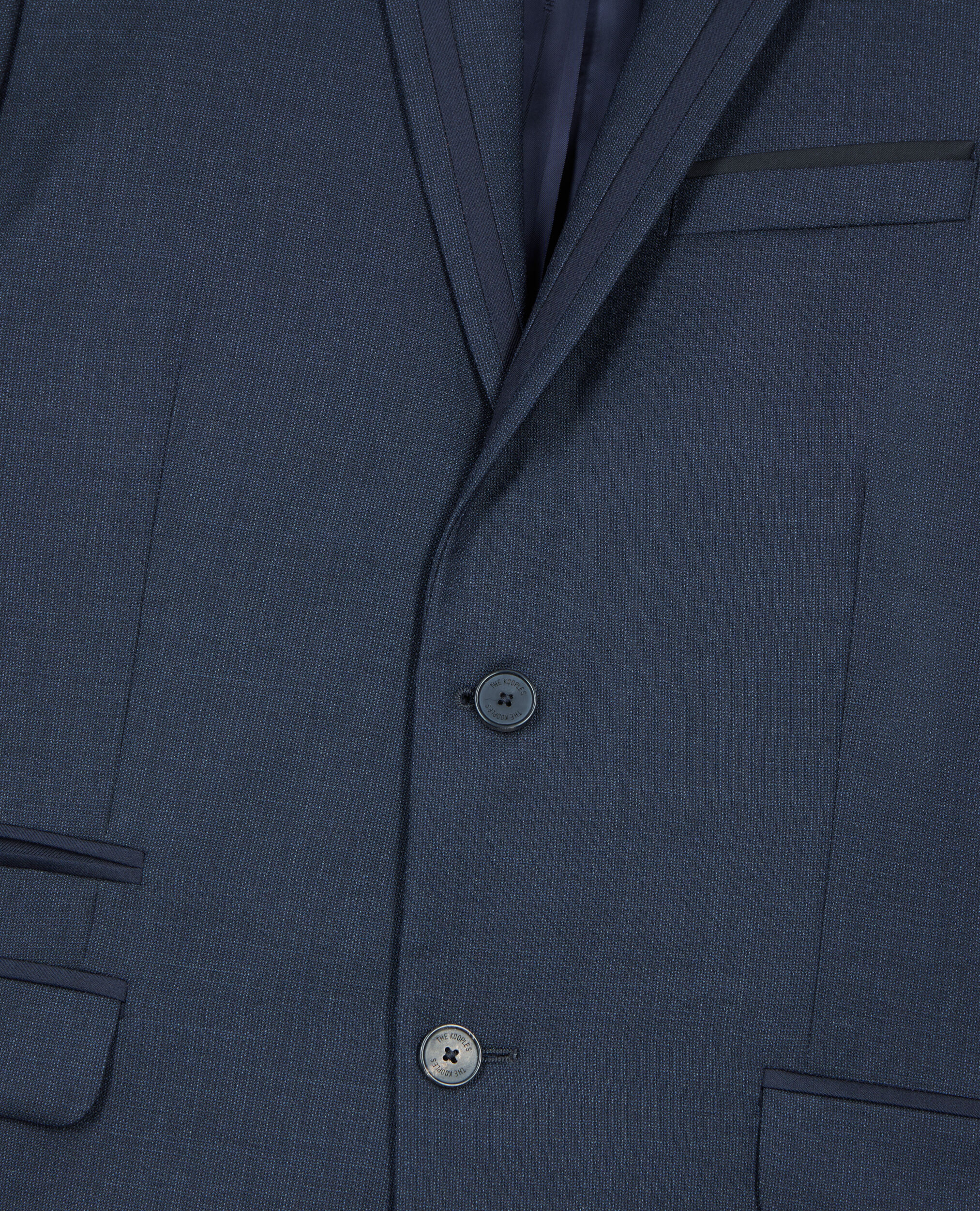 Navy blue wool suit jacket, NAVY, hi-res image number null
