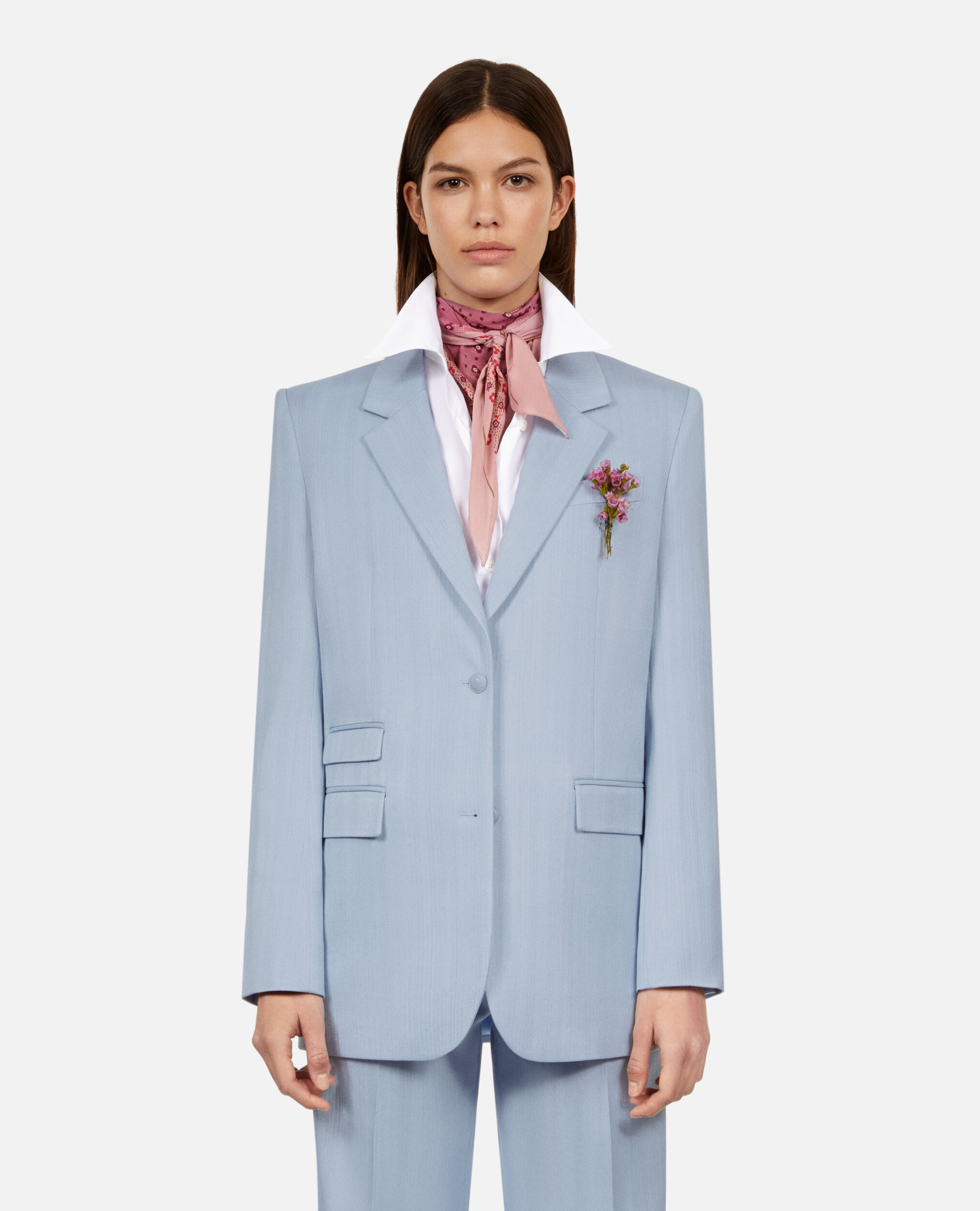 Blue suit jacket, LAVENDER, hi-res image number null