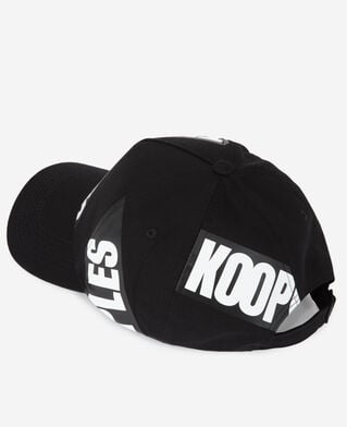 The Kooples M BLACK black cap with tape logo
