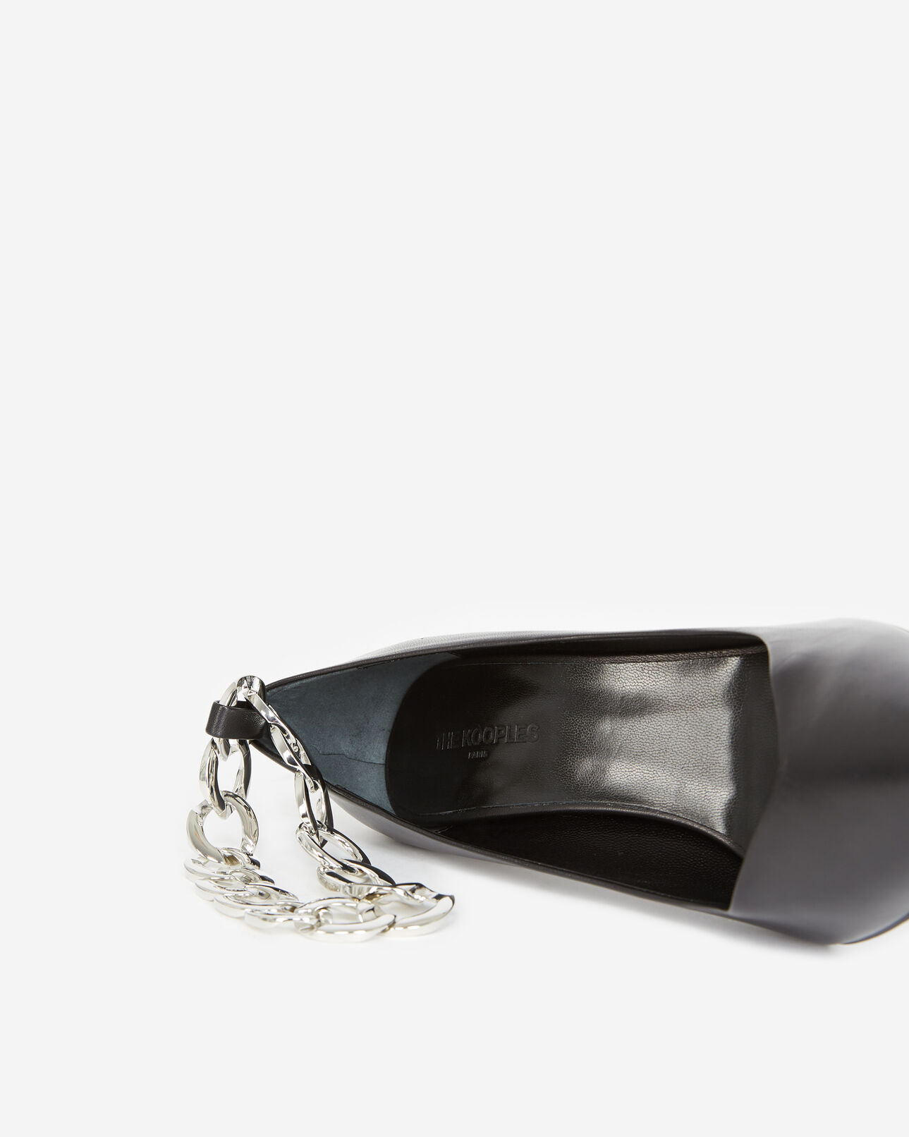 The Kooples FEMME BLACK escarpins talons hauts noirs à boucles