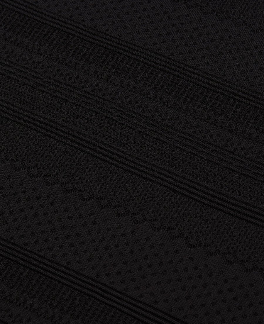 The Kooples WOMEN BLACK short black knit skirt