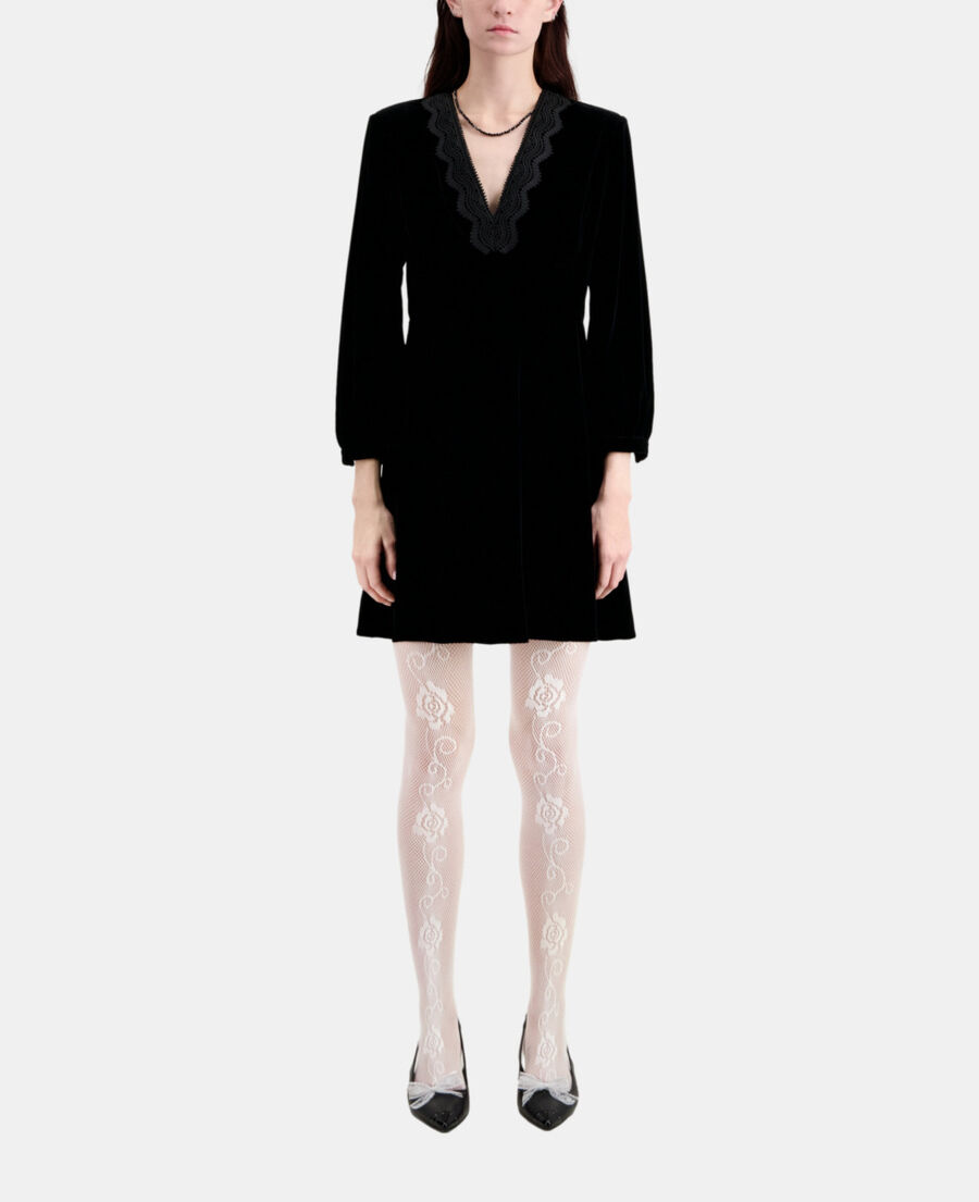short black velvet dress