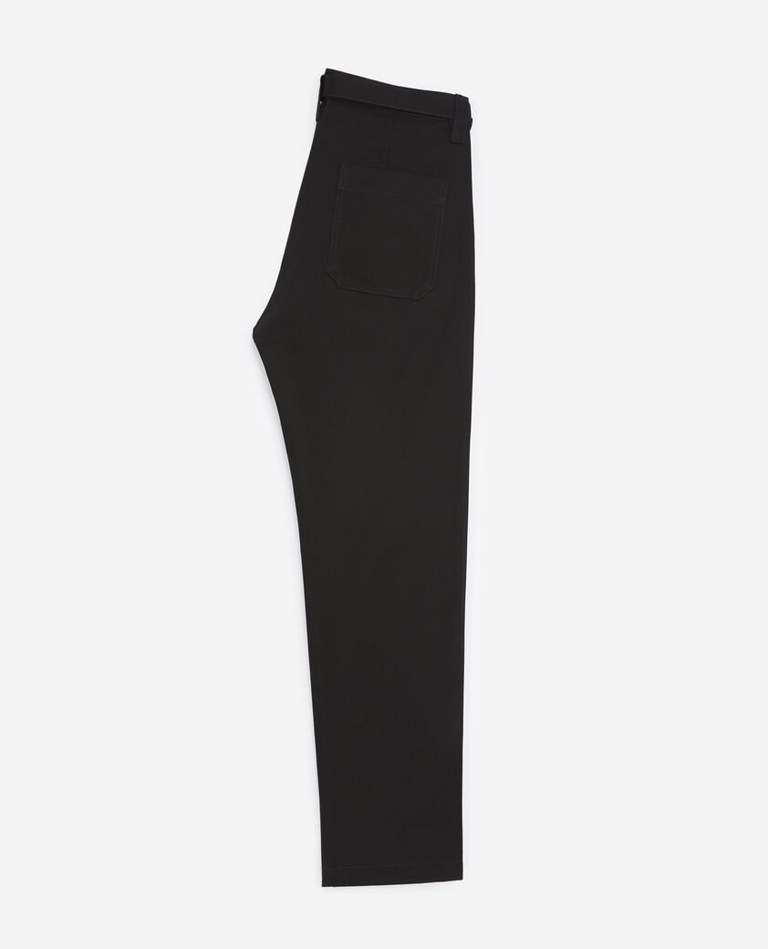 The Kooples HERREN BLACK hose gerade schwarz integrierter gürtel