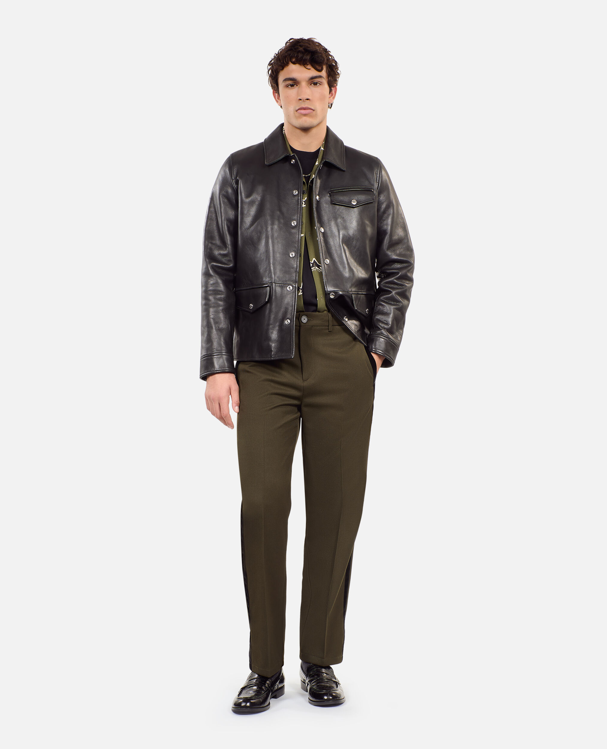 Kooples men's leather jacket hotsell