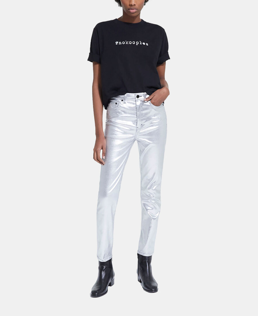 black logo t-shirt