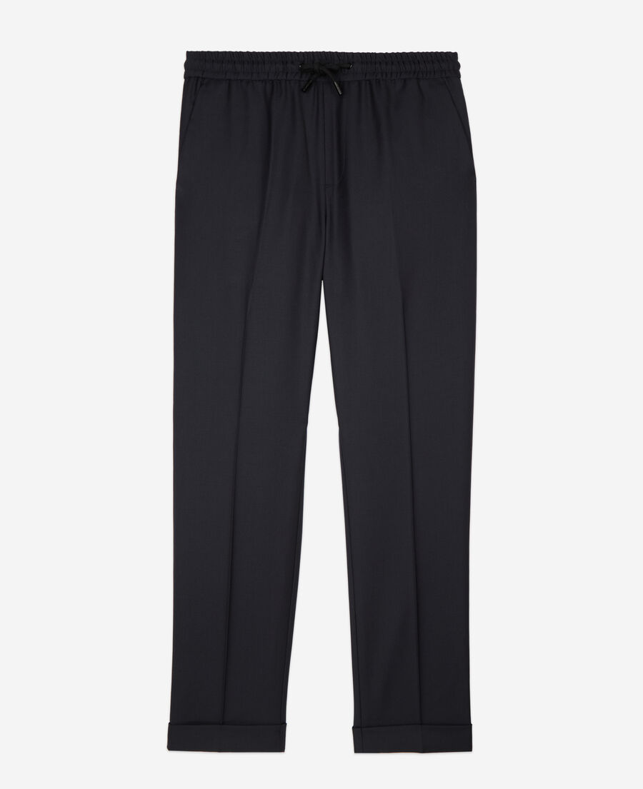 The Kooples H DARK NAVY navy blue wool trousers