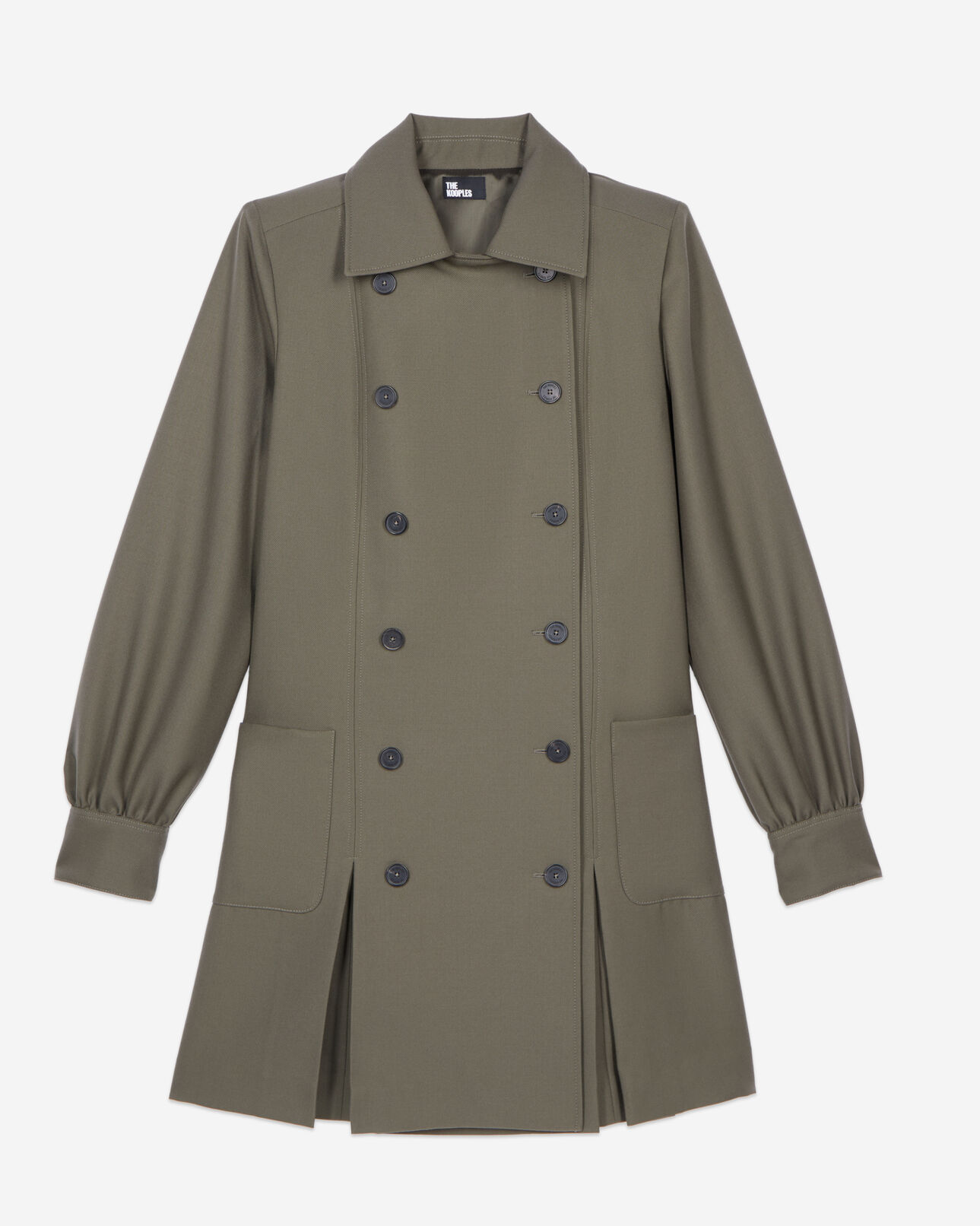 The Kooples WOMEN KAKI khaki short tailored dress