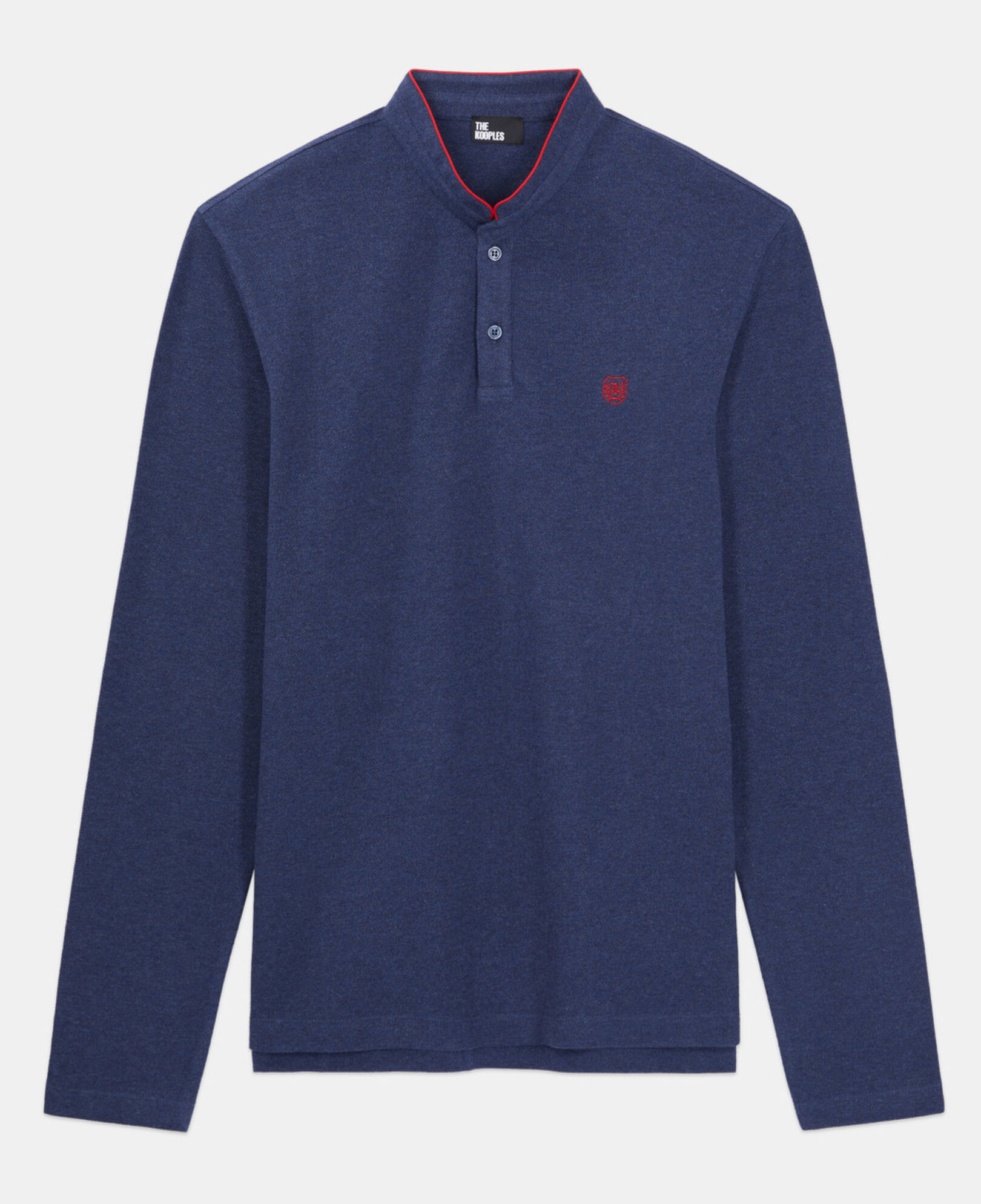 The Kooples HERREN NAVY marineblaues poloshirt aus baumwolle