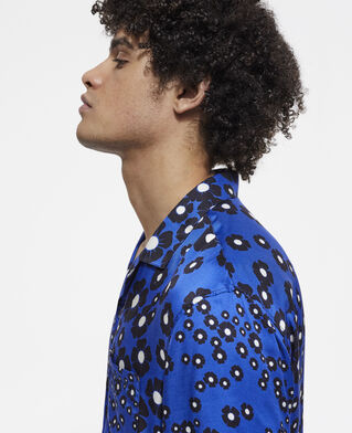 The Kooples H NAVY / BLACK floral hawaiian collar shirt