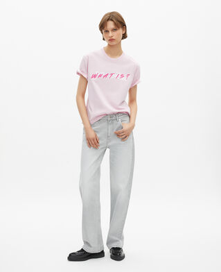 The Kooples F PALE PINK women's pink what is t-shirt