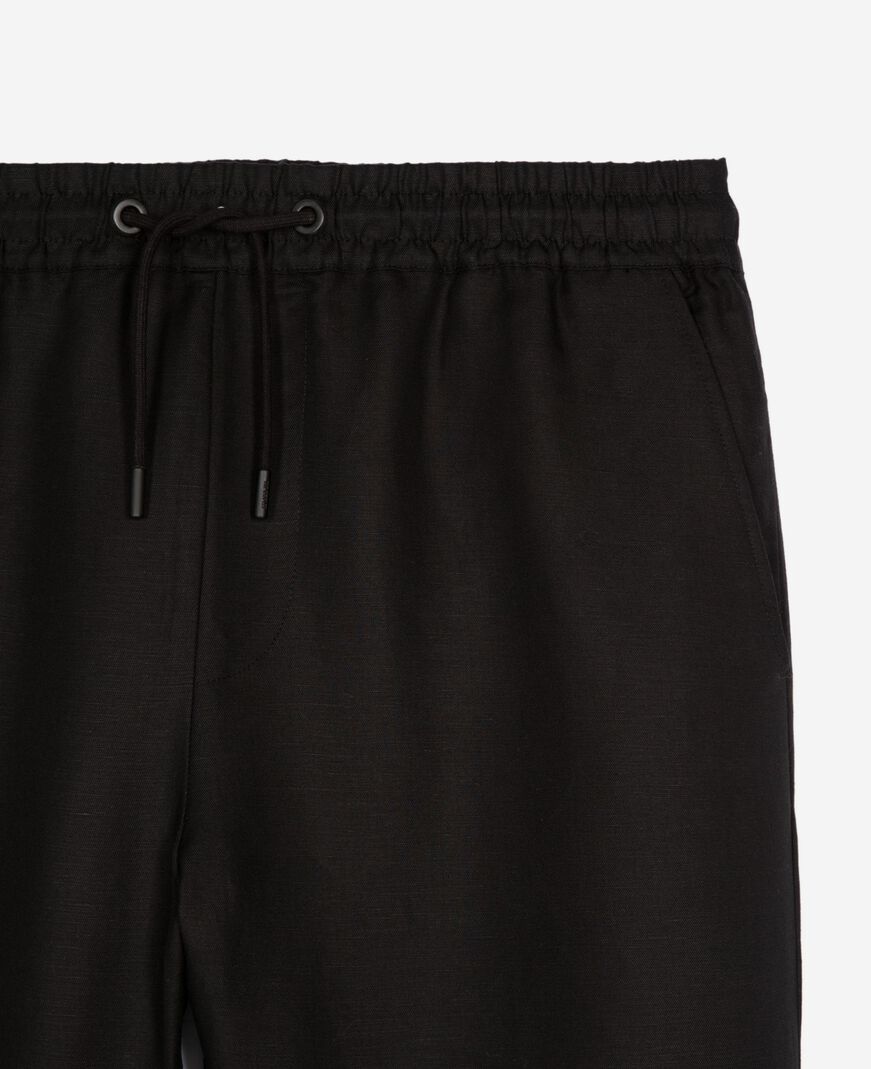 The Kooples HOMME BLACK jogging droit noir