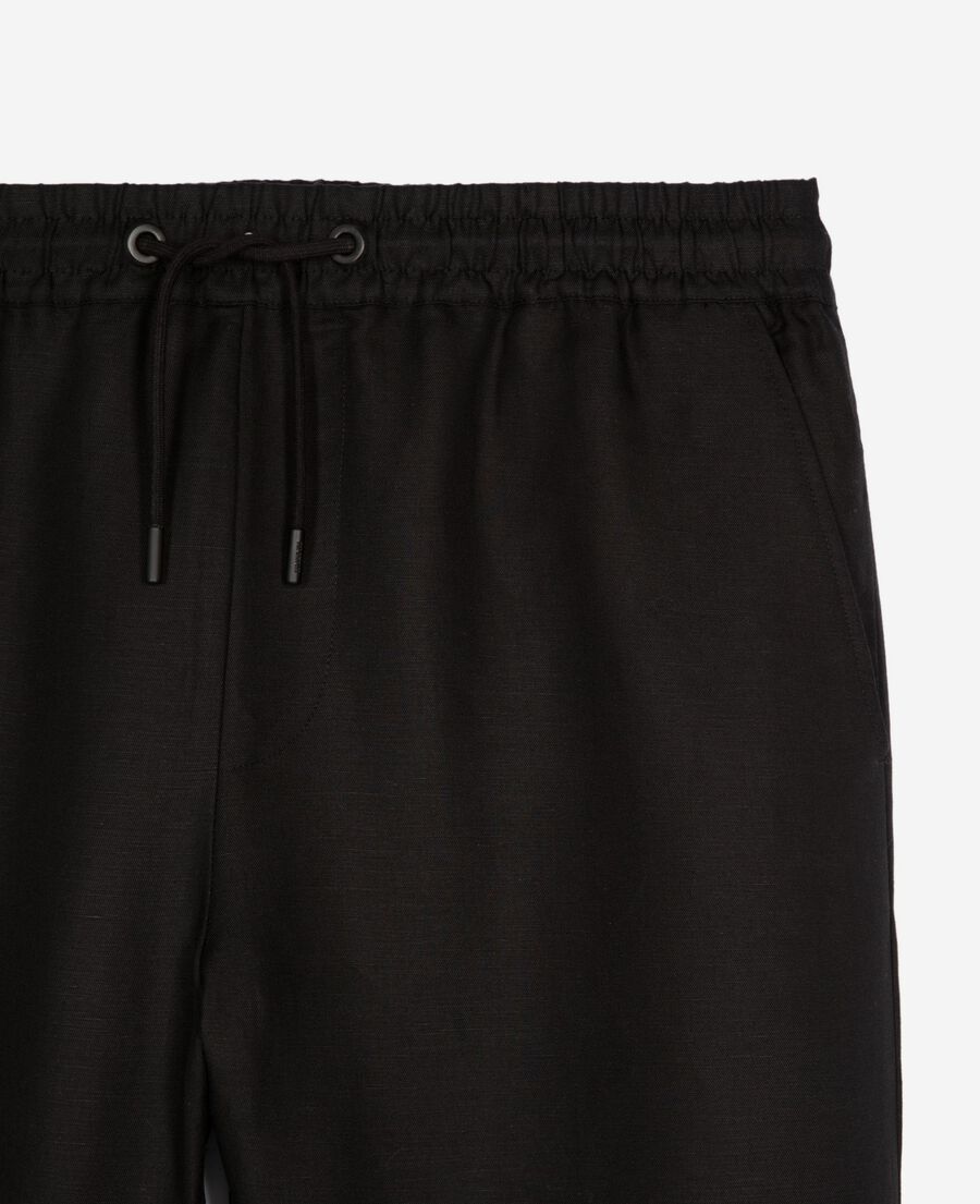 The Kooples HERREN BLACK gerade geschnittene hose schwarz