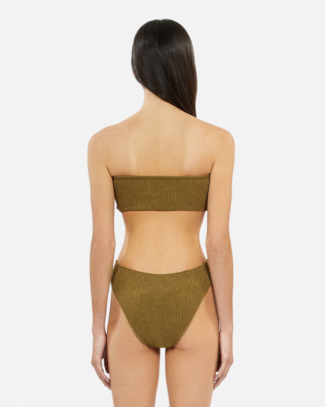 The Kooples FEMME KAKI bas de maillot de bain the kooples x luz échancré kaki