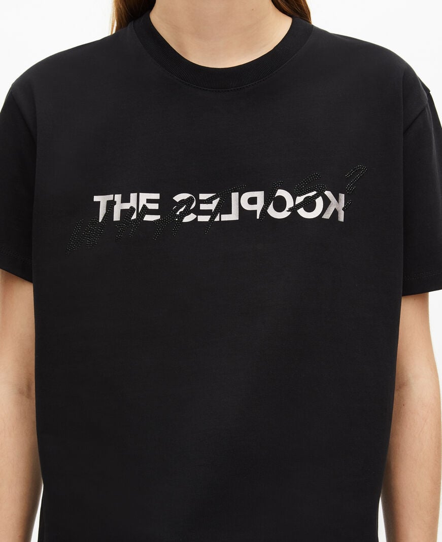 The Kooples FEMME BLACK t-shirt what is avec strass noir