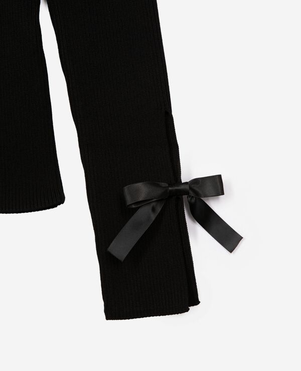 The Kooples FEMME BLACK pull avec rubans noir