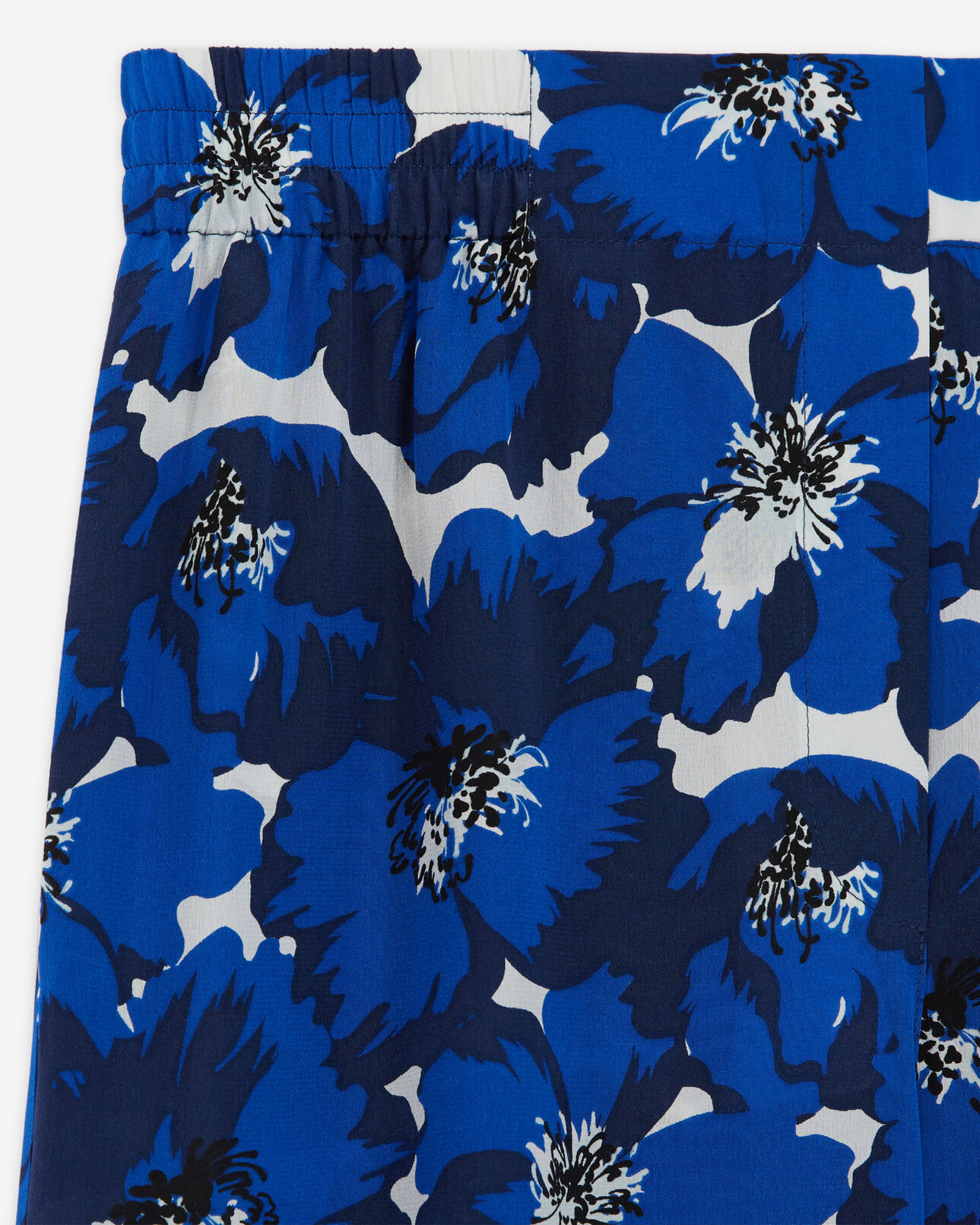 The Kooples WOMEN BLUE silk printed pants